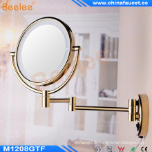 Wall Mounted Golden LED beleuchtete Make-up-Spiegel